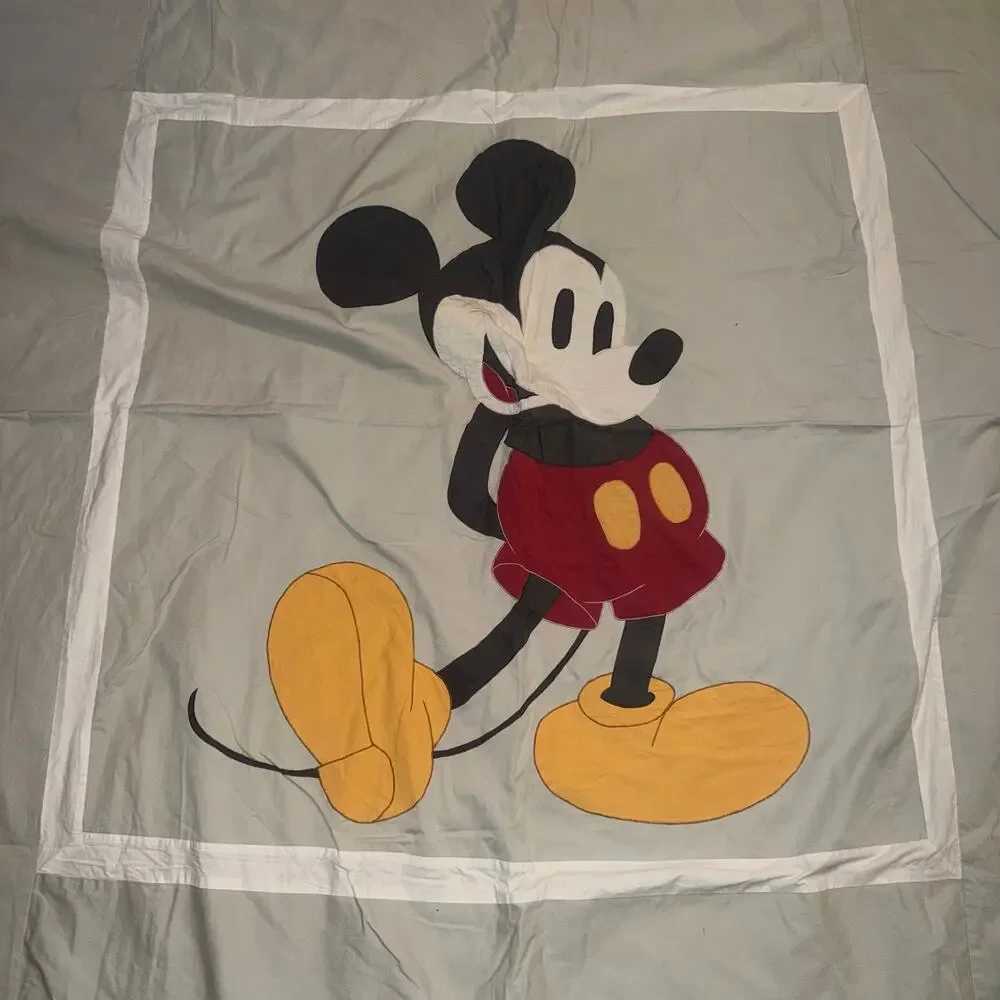 Disney Mickey Mouse Reversible Duvet Cover Full Size With Pillow Shams 85”x 75
